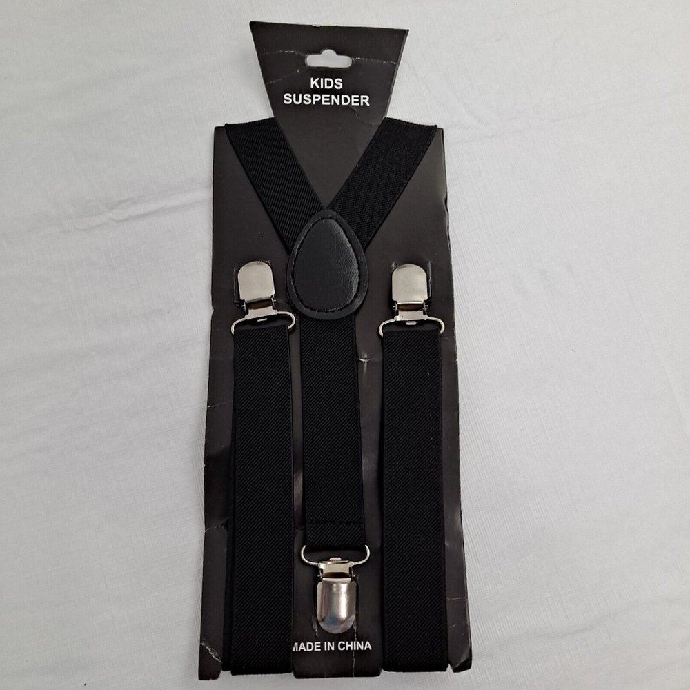 Suspenders Kids Size Black Dress Clothes YOUTH